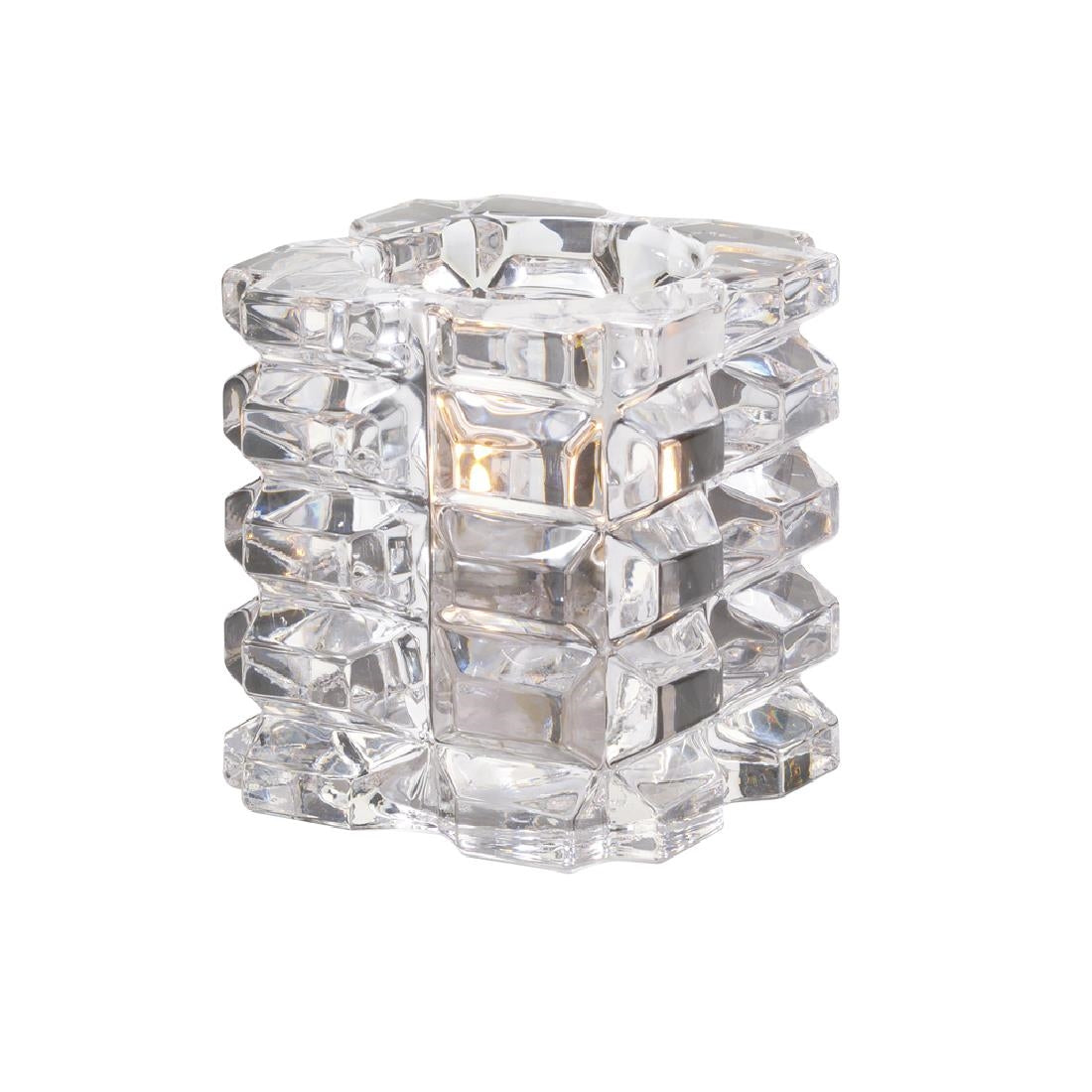 Hollowick Faceted Cube Clear Glass Votive product image