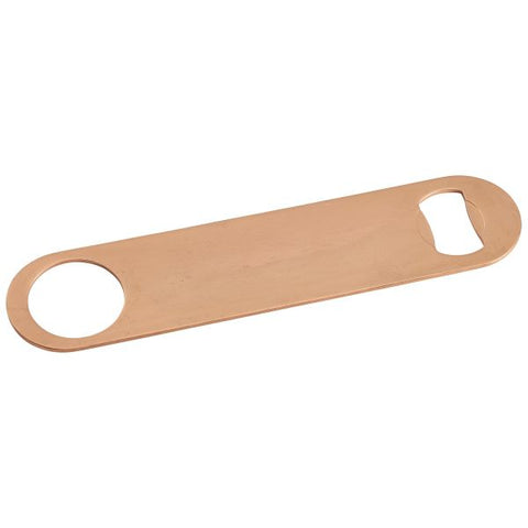 Genware 227-01C Copper Bar Blade Flat Bottle Opener 7"