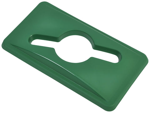Genware 23233553 Green Glass Lid For Slim Recycling Bin