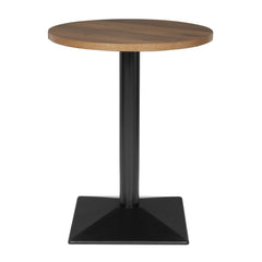 Bolero Round Dining Table 600mm Powder-Coated Base