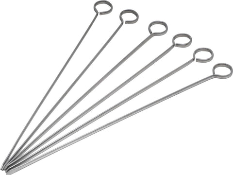 Genware 236-8 S/St. Skewers 8" (Pack Of 6)