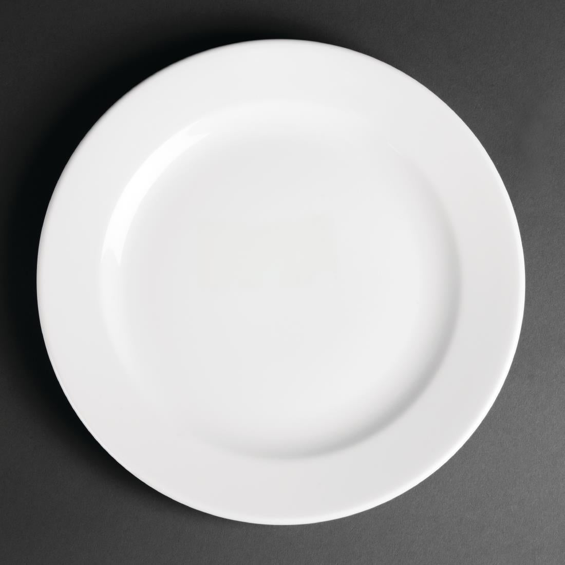 Royal Porcelain Classic White Wide Rim Plates product image