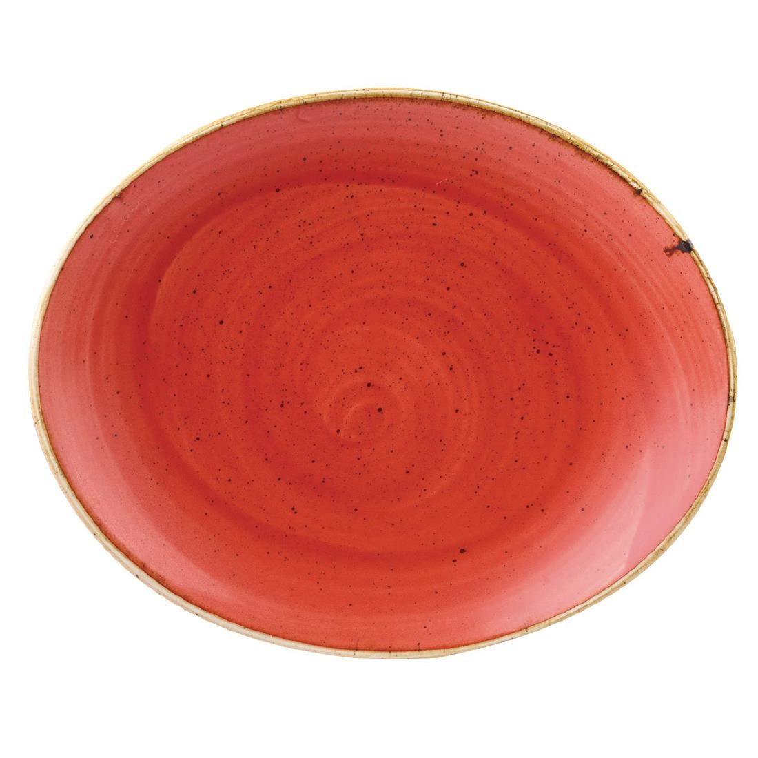 Churchill Stonecast Oval Coupe Plate Berry product image