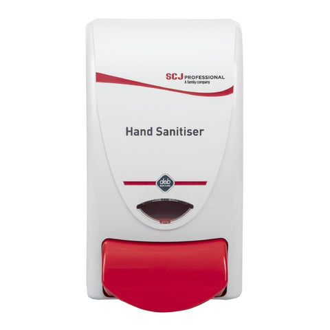 Deb Hand Sanitiser Dispenser and 3 Unperfumed Foam Hand Sanitisers 1Ltr