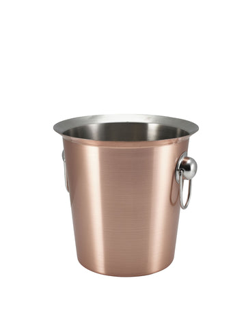 Genware 26203C Copper Wine Bucket With Ring Handles