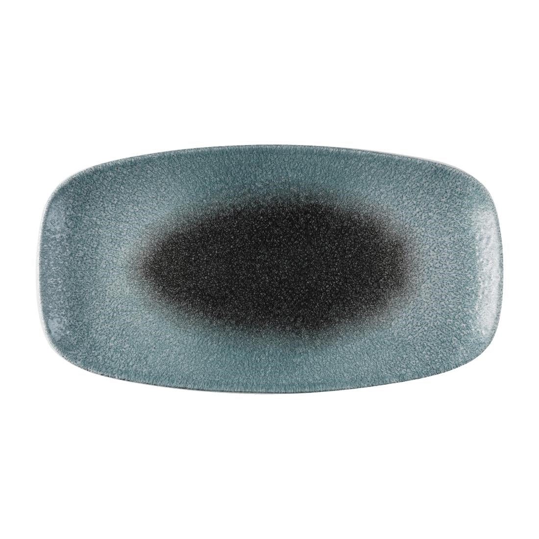 Churchill Raku Duo Chefs Oblong Plate Topaz product image