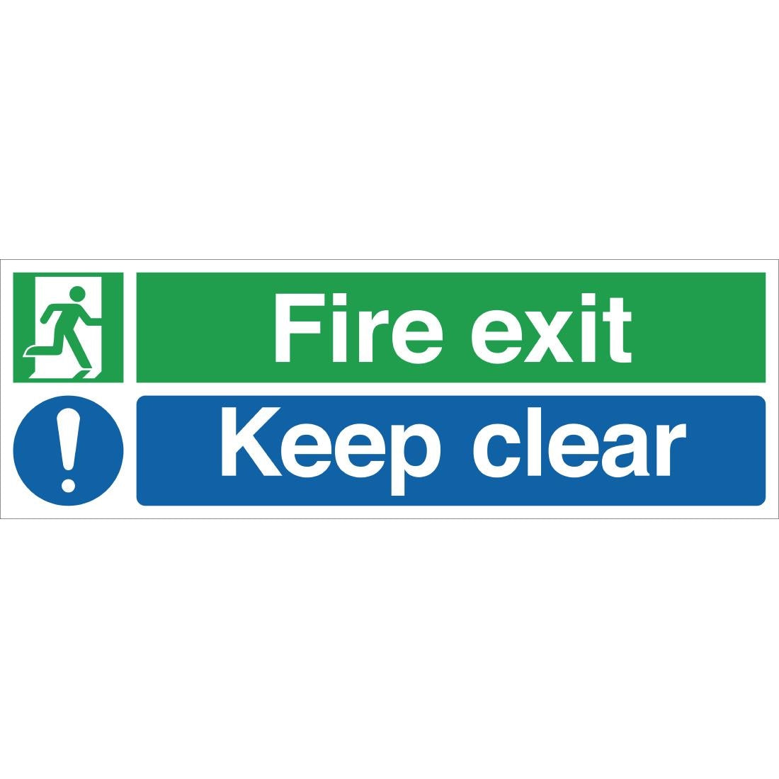 Fire Exit Keep Clear Sign product image