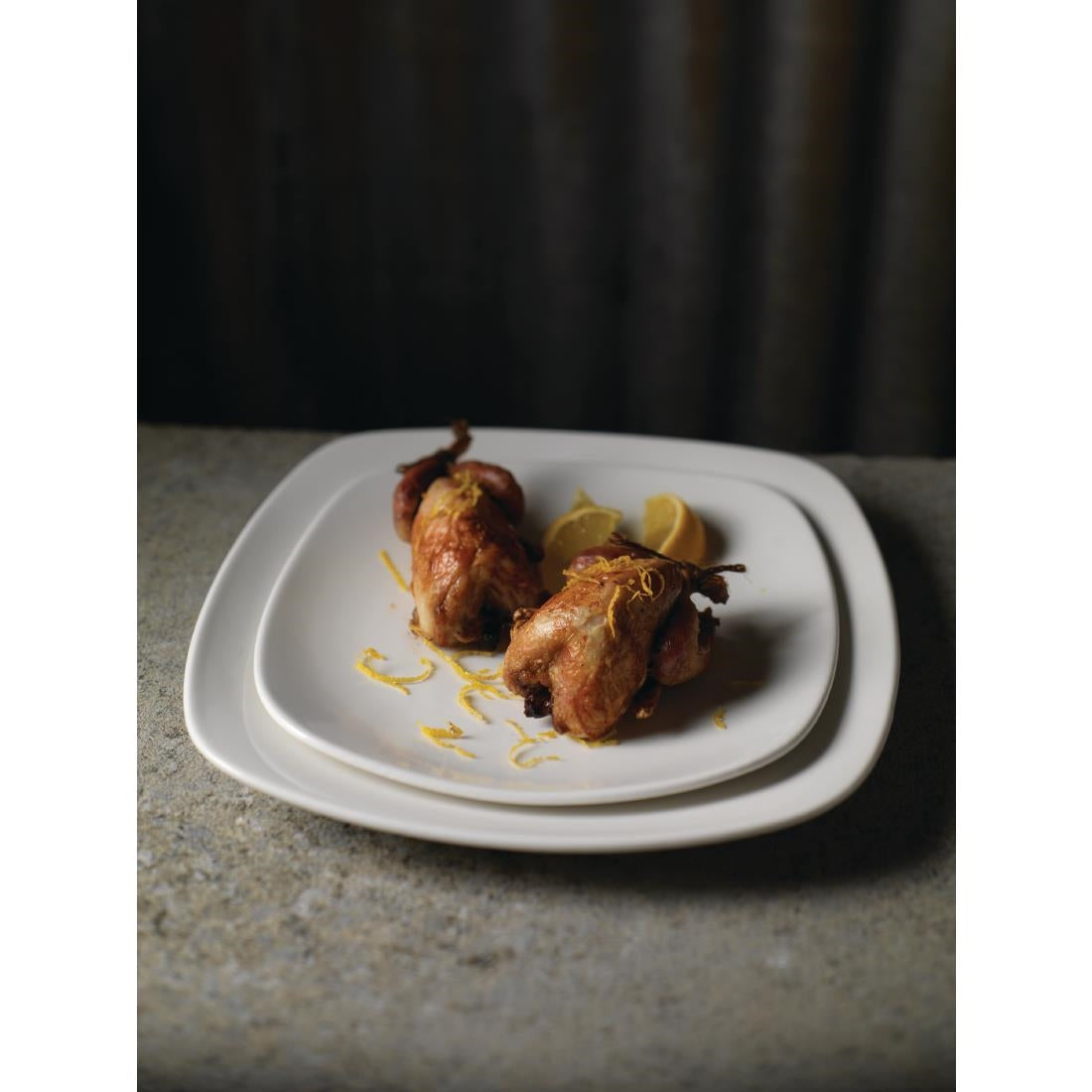 Steelite Quadro White Square Plates 230mm product image