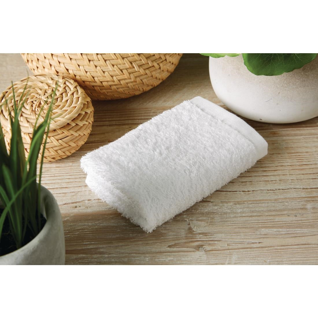 Eco Towel White Face Cloth - 30x30cm product image
