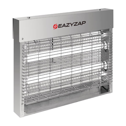 Eazyzap Energy Efficient Stainless Steel LED Fly Killer 30m²