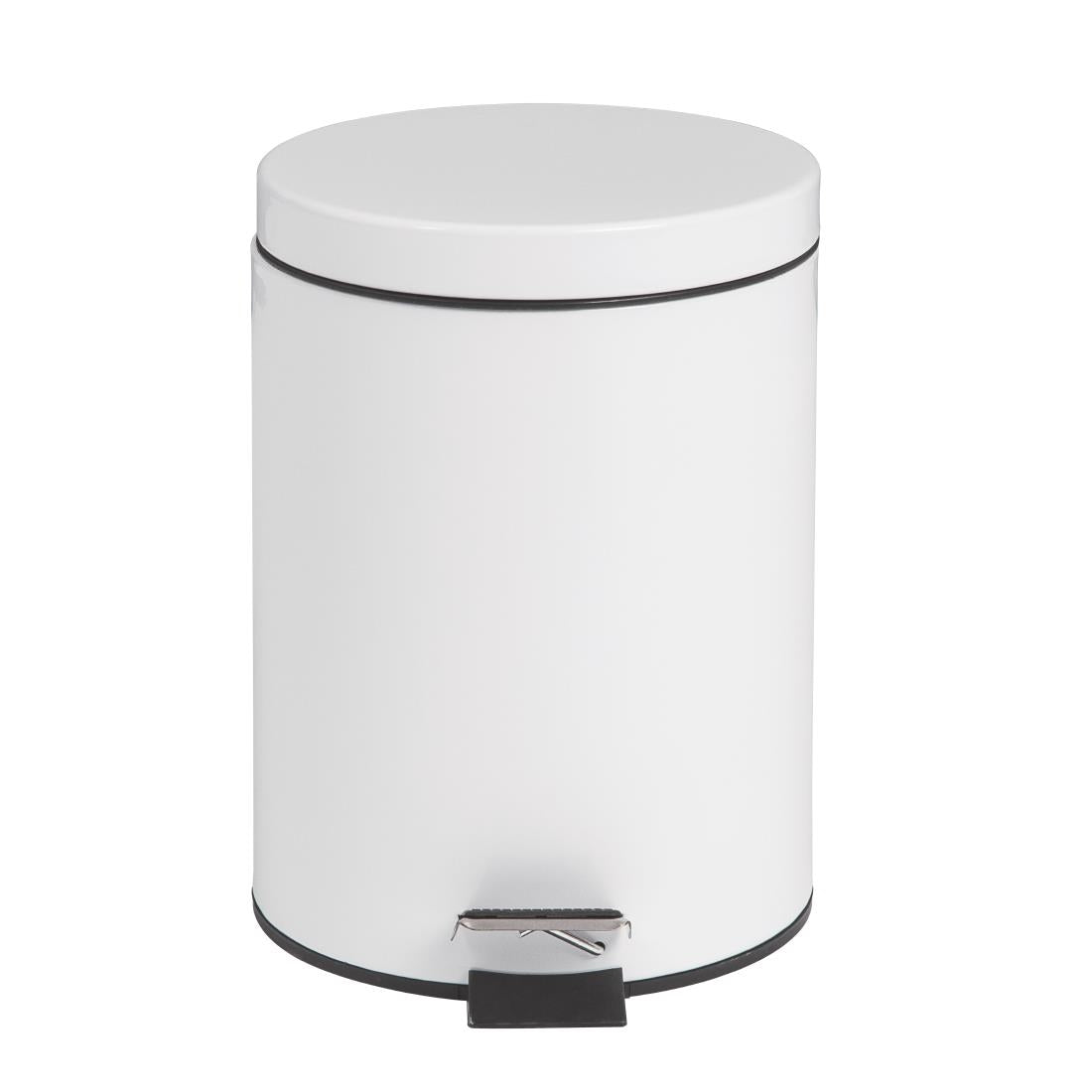 Bolero White Pedal Bin 5ltr product image