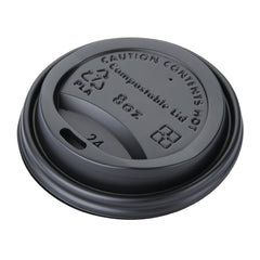 Fiesta Compostable CPLA Coffee Cup Lids 8oz (Pack of 1000)