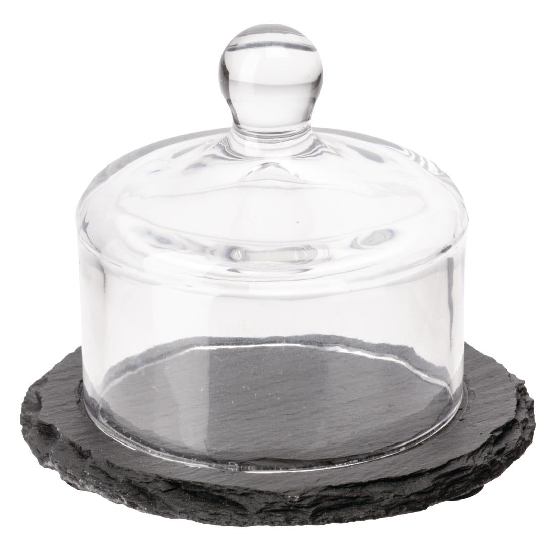 APS Slate Butter Dish Glass Cloche product image