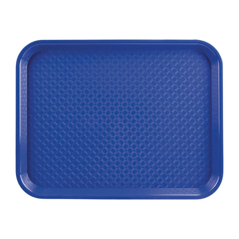 Olympia Kristallon Polypropylene Fast Food Tray Blue Small 345mm