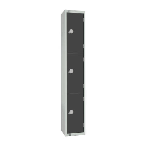 Elite Three Door Padlock Locker Graphite Grey product image