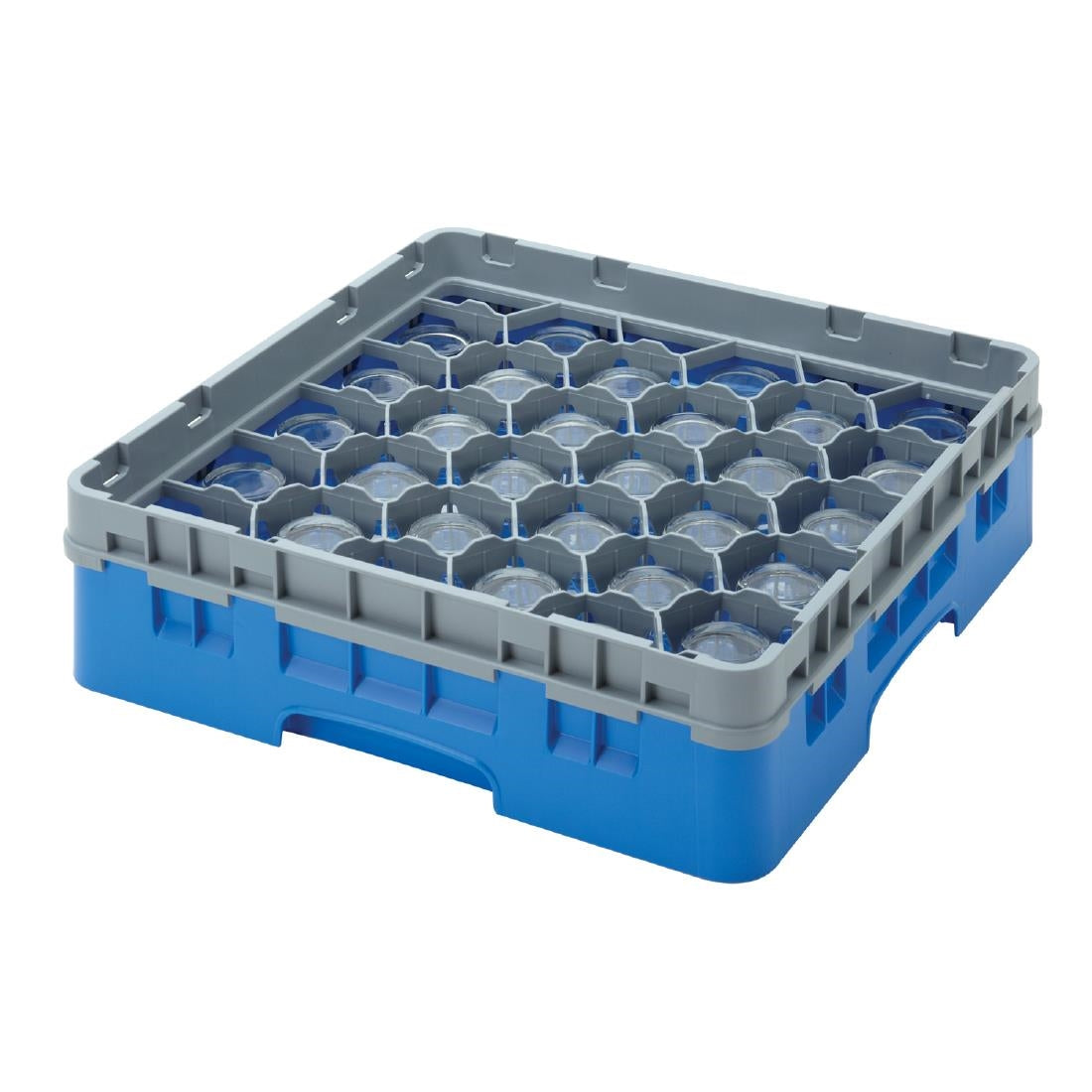 Cambro Camrack Blue 30 Compartments Max Glass product image