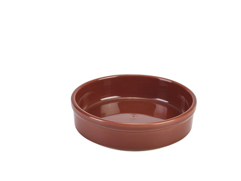 Genware 305613TR Royal Round Dish 13cm Terracotta - Pack of 6