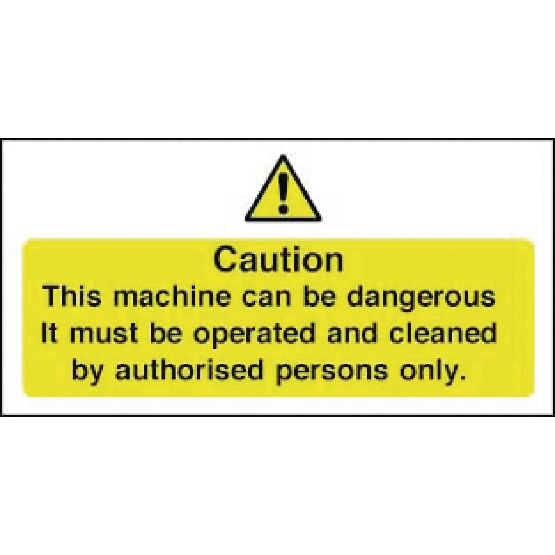 Vogue Dangerous Machine Sign product image