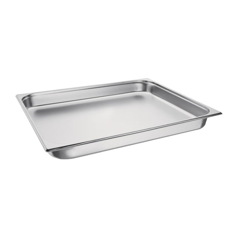 Vogue Stainless Steel 2/1 Gastronorm Tray 65mm