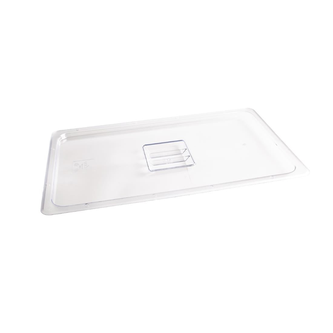 Vogue Polycarbonate 1/1 Gastronorm Lid Clear product image