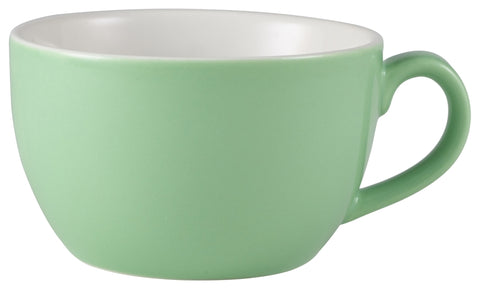 Genware 322118GR Royal Bowl Shaped Cup 17.5cl/6oz Green - Pack of 6