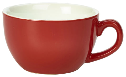 Genware 322118R Royal Bowl Shaped Cup 17.5cl/6oz Red - Pack of 6