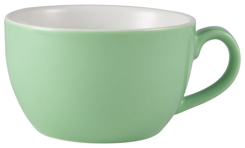 Genware 322125GR Royal Bowl Shaped Cup 25cl Green - Pack of 6