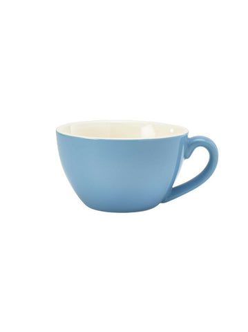 Genware 322134BL Royal Bowl Shaped Cup 34cl Blue - Pack of 6
