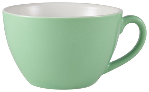 Genware 322134GR Royal Bowl Shaped Cup 34cl Green - Pack of 6