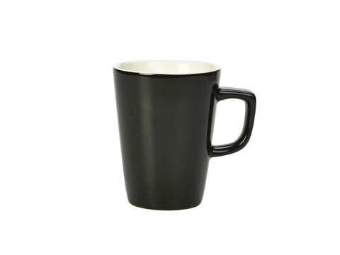 Genware 322135BK Royal Latte Mug 34cl Black - Pack of 6