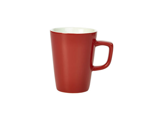 Genware 322135R Royal Latte Mug 34cl Red - Pack of 6
