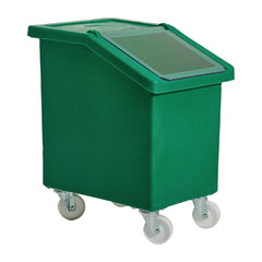 Mobile Ingredient Bin 90Ltr Green – Polycarbonate Lid