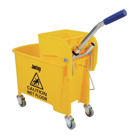 Jantex Kentucky Mop Bucket and Wringer 20Ltr Yellow