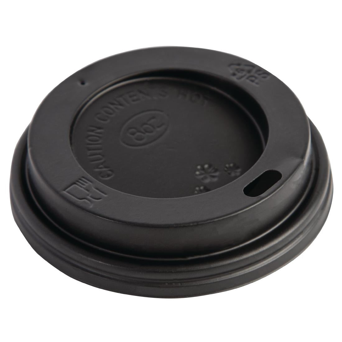 Fiesta Recyclable Coffee Cup Lids Black 225ml product image