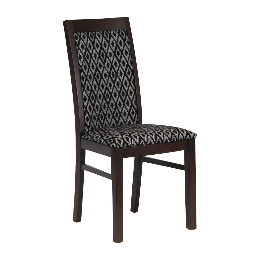 Brooklyn Padded Back Dark Walnut Dining Chair product image