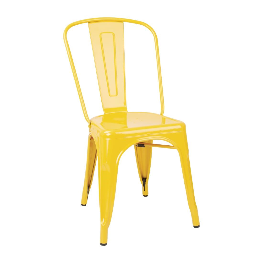 Bolero Bistro Steel Side Chairs Yellow product image