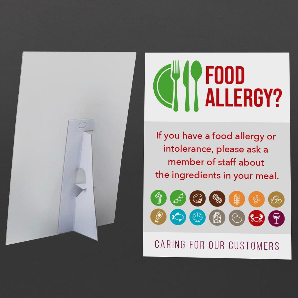 Ingested Poster Customer Allergen Symbols & Ingredients Awareness Pub & Cafe Notice (2 ...