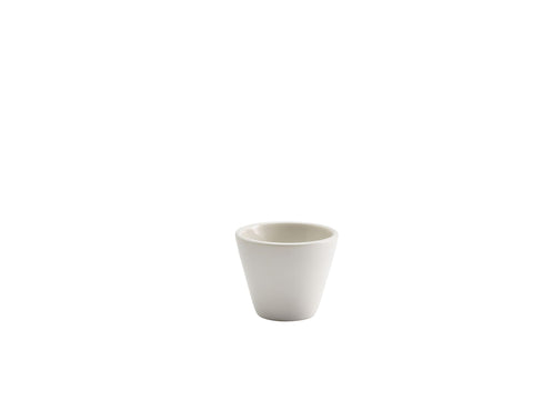 Genware 369006MWH Royal Conical Bowl 6cm Dia Matt White - Pack of 12