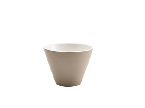 Genware 369011STN Royal Conical Bowl 10.5cm Dia Stone - Pack of 6
