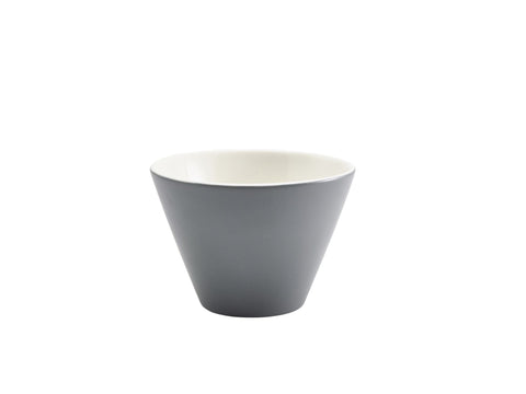 Genware 369012GRP Royal Conical Bowl 12cm Dia Graphite - Pack of 6