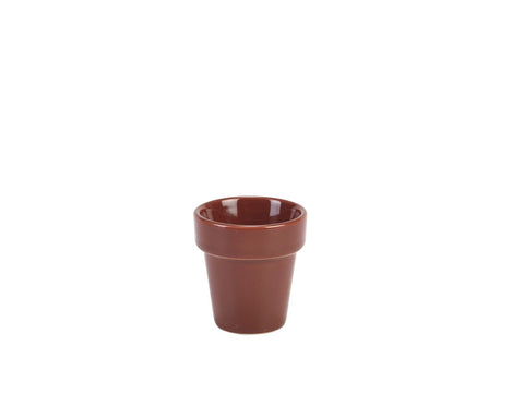 Genware 369255TR Royal Plant Pot 5.5 x 5.8cm 6cl/2.5oz - Pack of 6