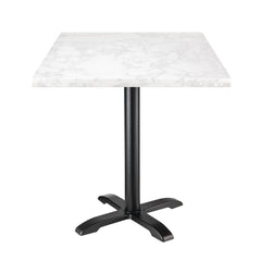 Bolero 600mm Square Marble Effect Table Top White