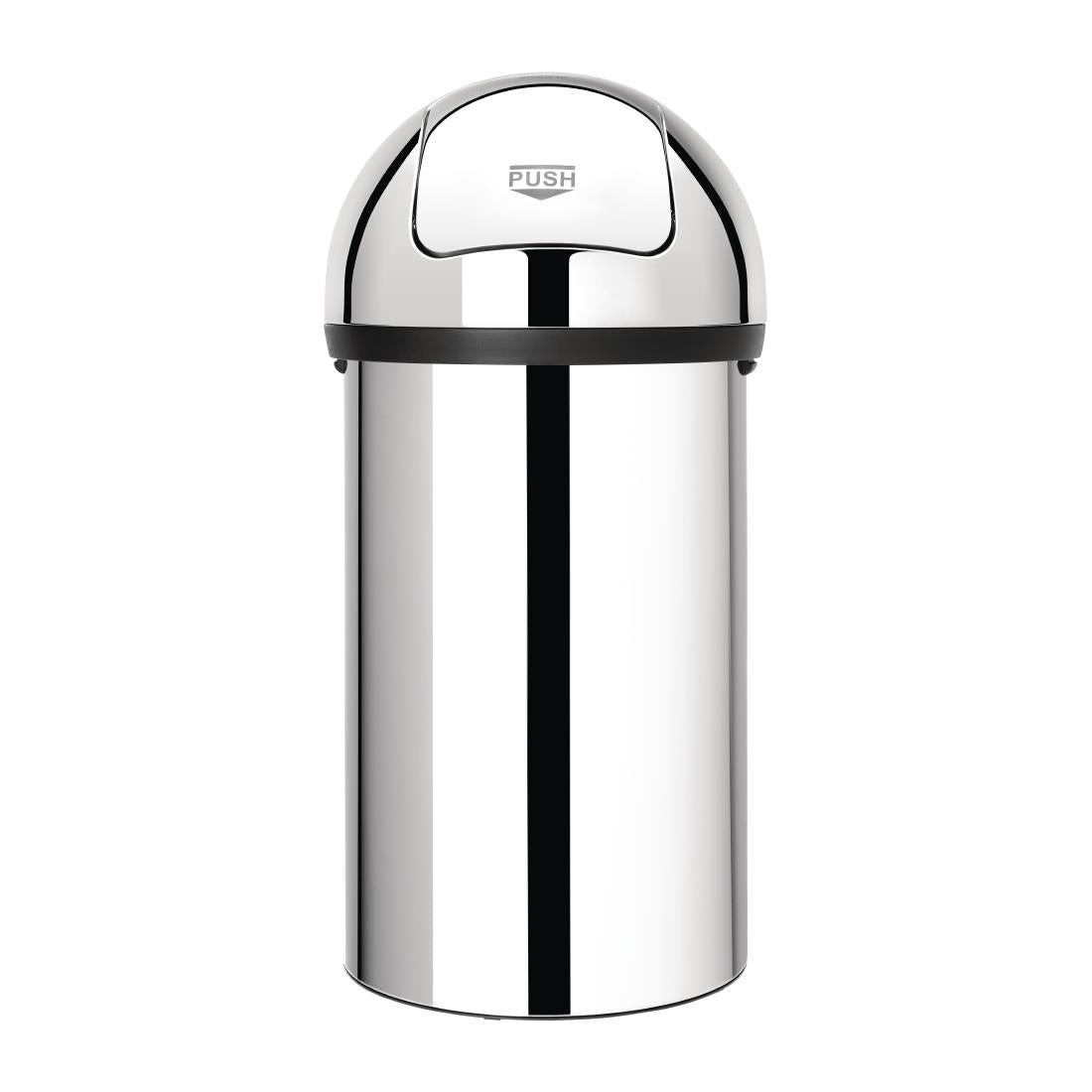 Brabantia Stainless Steel Push Top Bullet Bin Silver 60Ltr product image