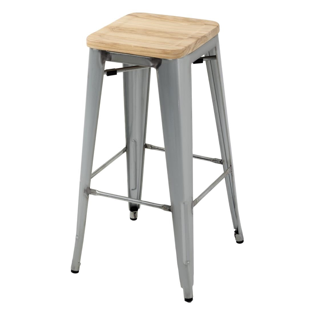 Bolero Bistro High Stools with Wooden Seat product image