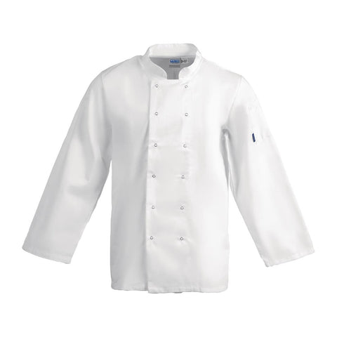 Whites Vegas Unisex Chefs Jacket Long Sleeve White M