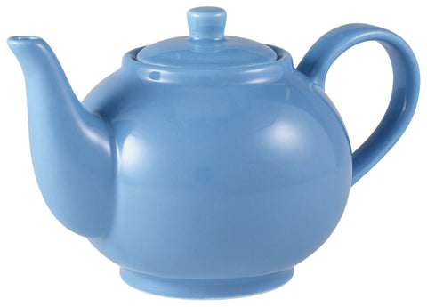 Genware 393945BL Royal Teapot 45cl Blue - Pack of 6