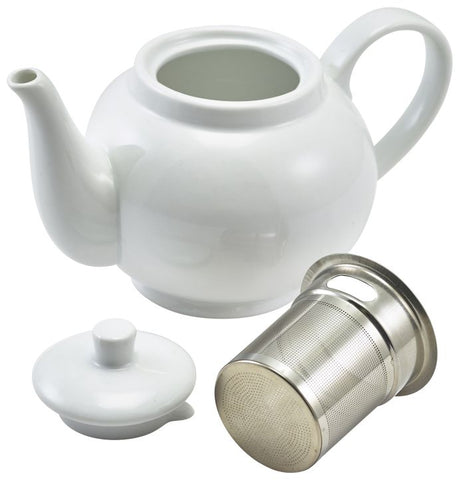 Genware 393946 Royal Teapot with Infuser 45cl - Pack of 6
