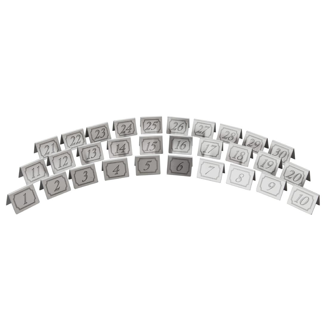 Beaumont Stainless Steel Table Numbers 21-30 product image