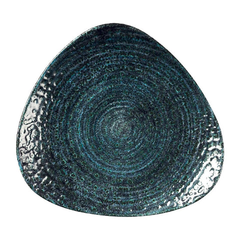 Churchill Homespun Chroma Blue Triangle Plate 229mm (Pack of 12)