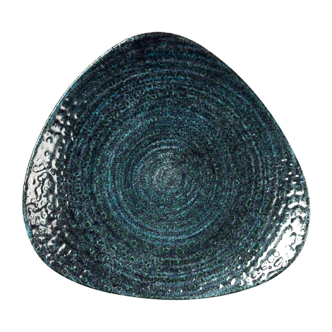 Churchill Homespun Chroma Blue Triangle Plate product image